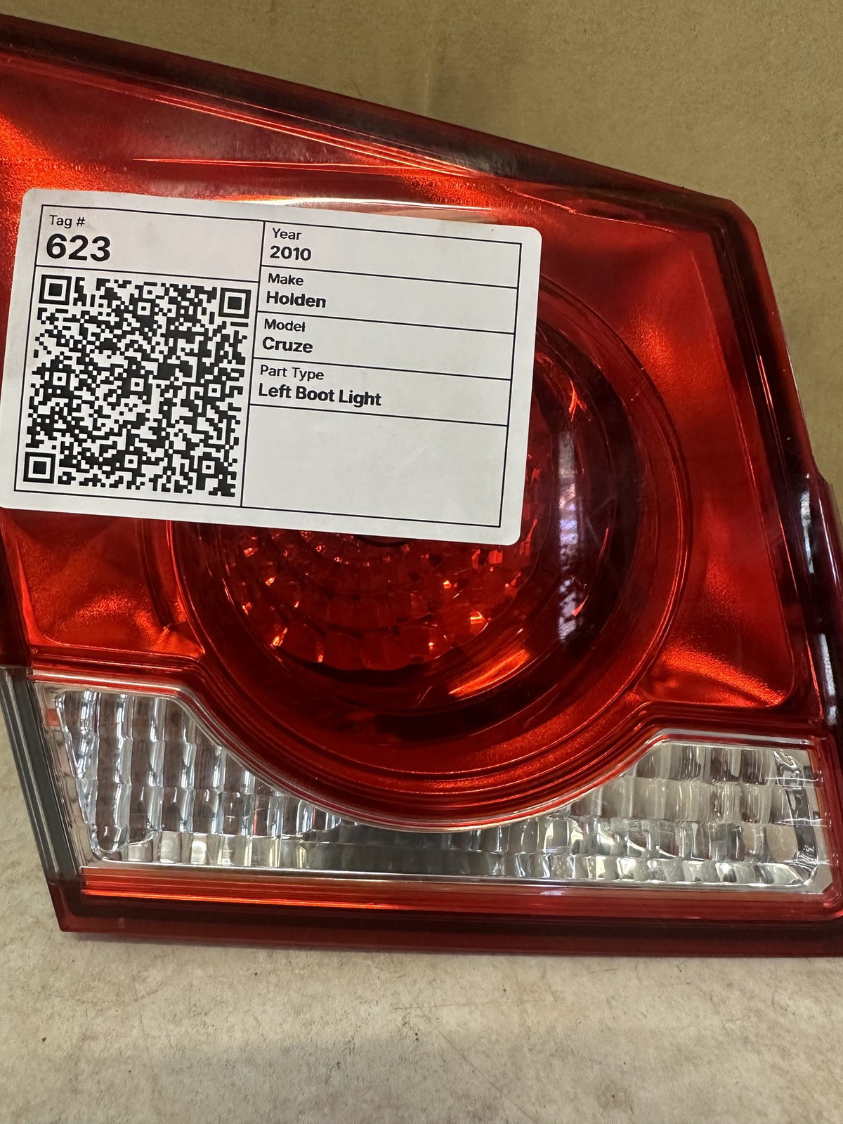 2010 Holden Cruze Cruze Left Boot Light 0775