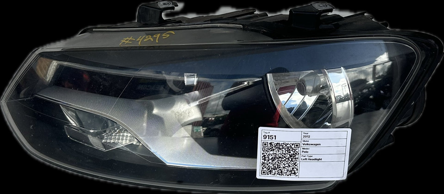 2012 Volkswagen Polo Hatchback Left Headlight